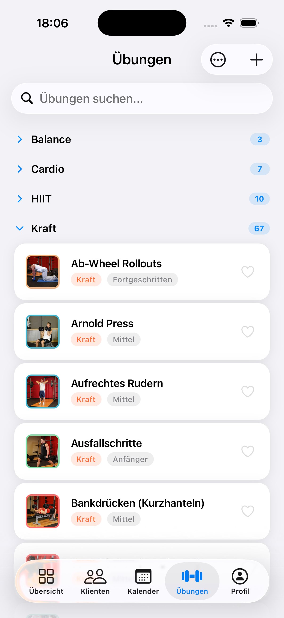 Trainingspläne in Minuten. Nicht in Word.